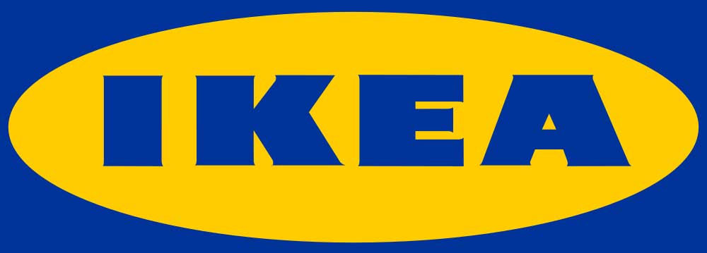 Het Ikea logo.